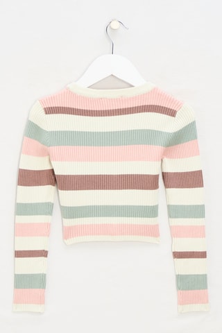Pull Melodie - Rose et blanc