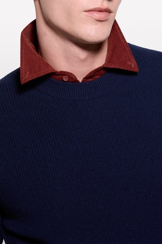 Pull en laine - Bleu marine