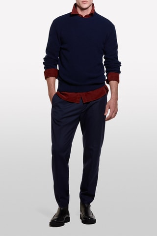 Pull en laine - Bleu marine