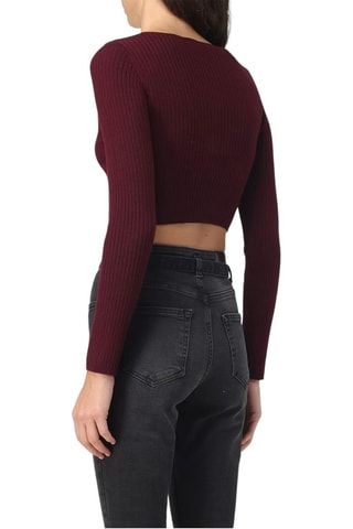 Gilet en laine - Bordeaux