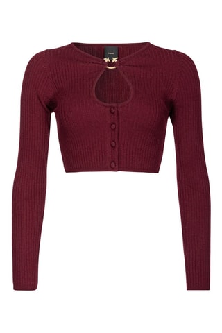 Gilet en laine - Bordeaux