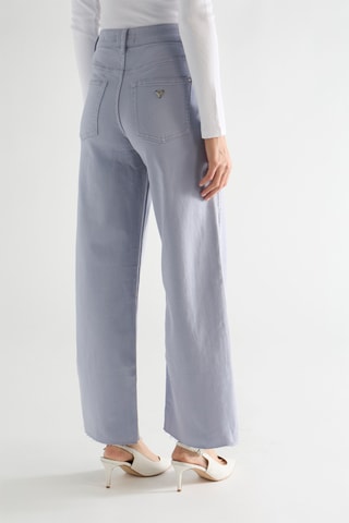 Pantalon straight taille haute Provence - Gris clair