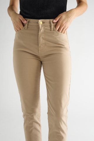 Pantalon skinny taille haute Tama - Camel