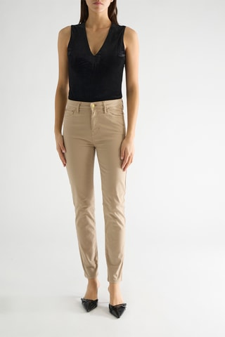 Pantalon skinny taille haute Tama - Camel