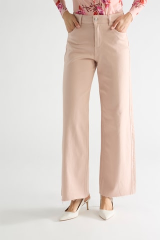 Pantalon straight taille haute Dust - Rose