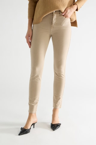 Pantalon skinny taille haute Tama - Beige