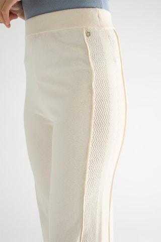 Pantalon palazzo taille haute Eve - Ecru