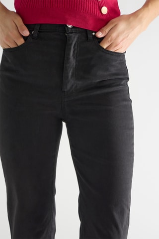 Pantalon straight taille haute - Noir