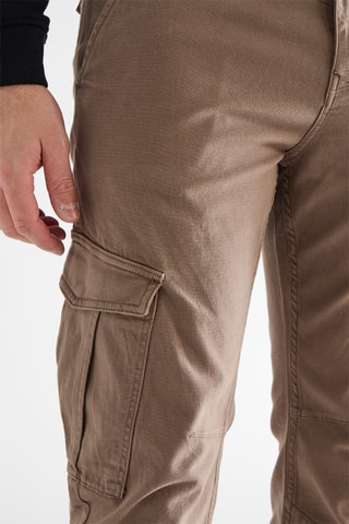 Pantalon cargo slim - Taupe