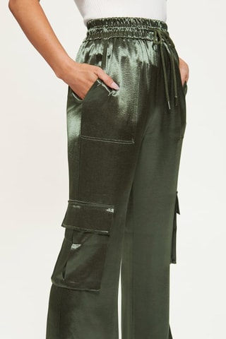 Pantalon taille haute - Kaki