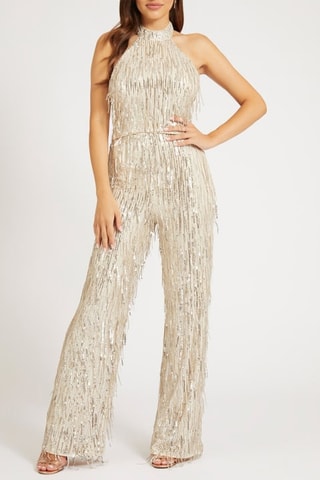 Pantalon taille haute - Beige