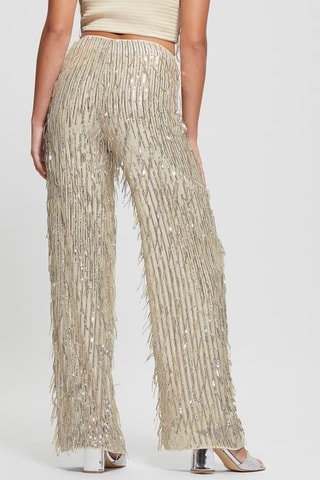 Pantalon taille haute - Beige