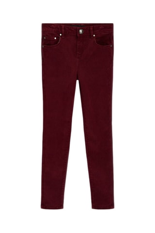 Pantalon skinny en velours - Bordeaux