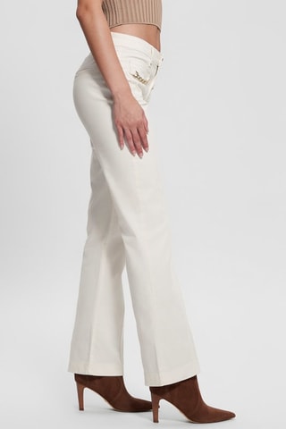 Pantalon bootcut - Blanc