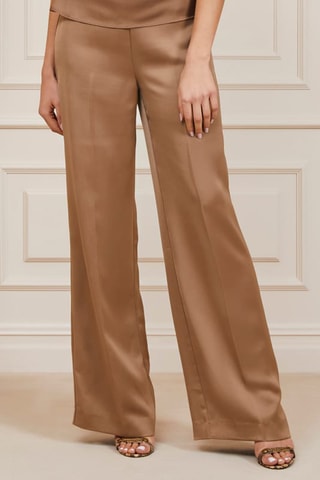 Pantalon regular - Marron