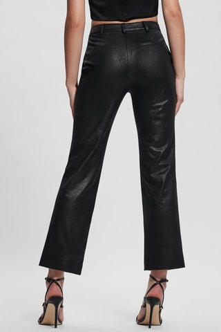 Pantalon droit taille haute - Noir