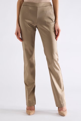 Pantalon taille haute - Beige