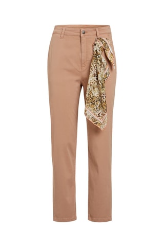 Pantalon slim 7/8 taille haute - Beige