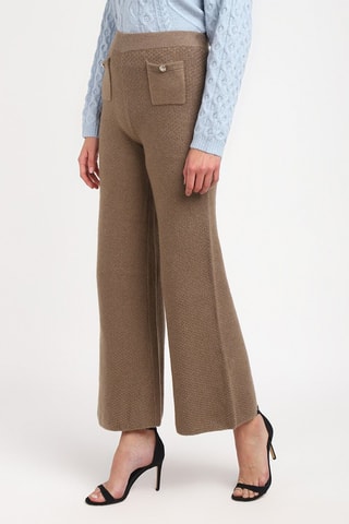 Pantalon palazzo Sophie - Taupe