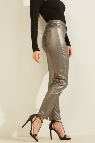 Pantalon skinny taille haute 1981 - Kaki