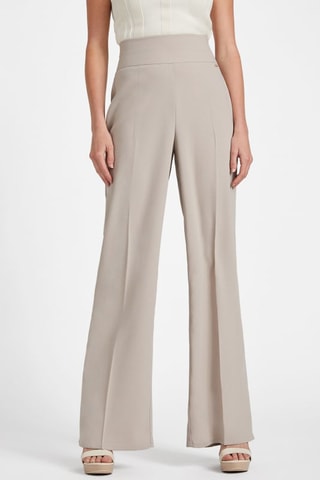 Pantalon palazzo taille haute - Taupe