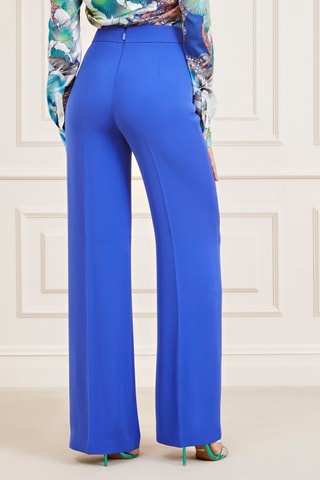Pantalon taille haute - Bleu roi