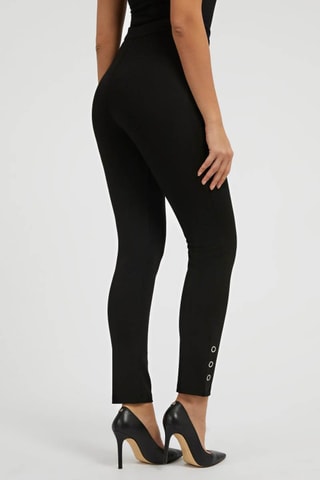 Pantalon slim taille haute - Noir