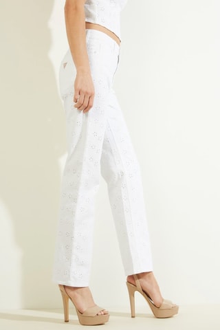 Jean wide legs taille haute Blanc