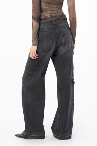 Jean cargo - Gris foncé