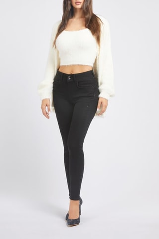 Jean skinny taille haute - Noir