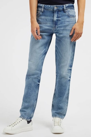 Jean slim en lin - Bleu clair