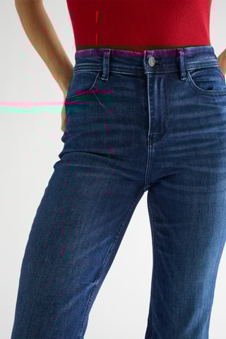 Jean bootcut taille haute Fenice boot - Bleu