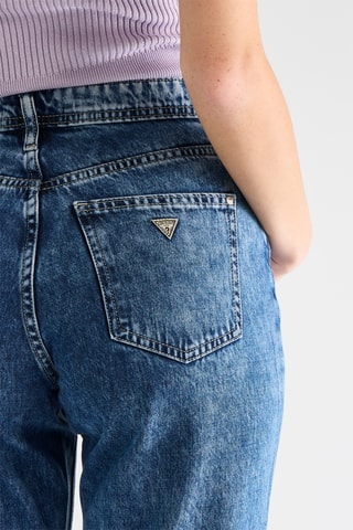 Jean straight taille haute Mandies - Bleu