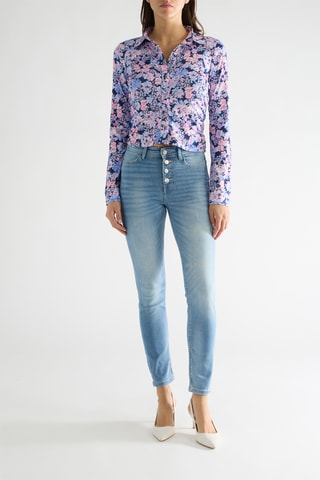 Jean skinny taille haute Fenice - Ciel