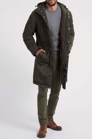 Parka à capuche Kaki