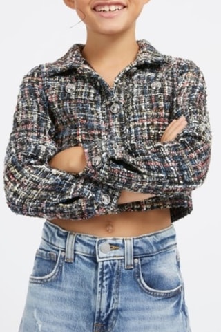 Veste en tweed - Noir chiné