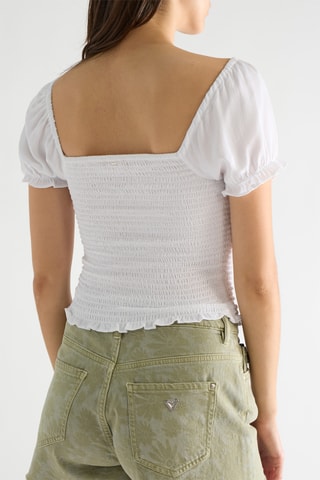 Top noué Ivy - Blanc