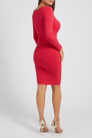 Robe fourreau - Rouge