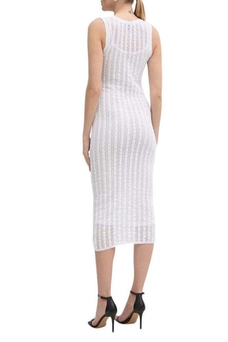Robe midi sans manches - Blanc