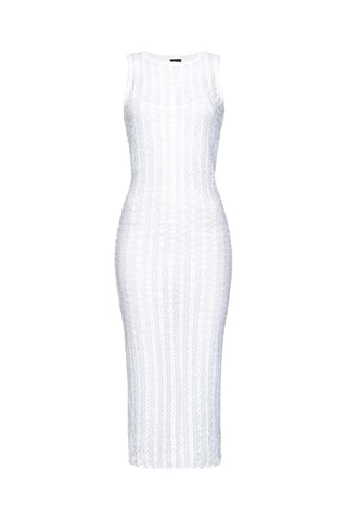 Robe midi sans manches - Blanc