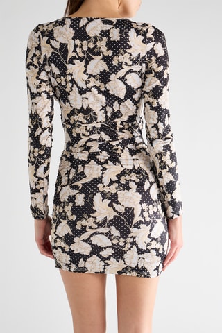 Robe fourreau Ayden - Beige et noir