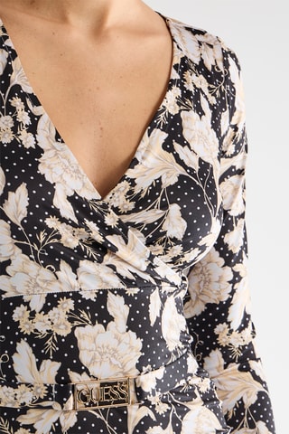 Robe fourreau Ayden - Beige et noir