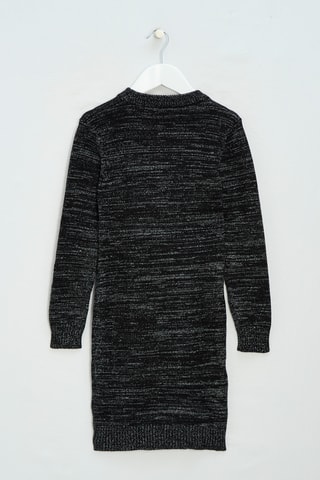 Robe pull - Noir chiné