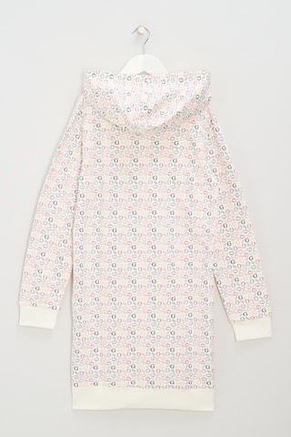 Robe sweat à capuche Terry - Blanc