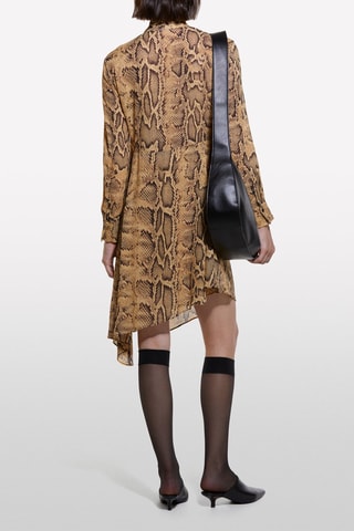 Robe asymétrique - Marron