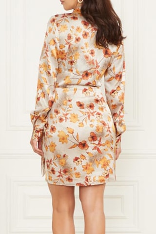 Robe portefeuille - Beige