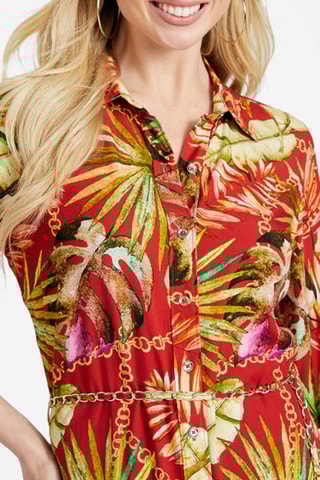 Robe chemise - Rouge