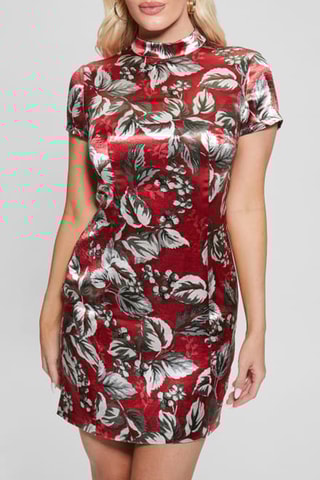 Robe fourreau - Rouge