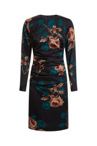 Robe drapée - Bleu marine