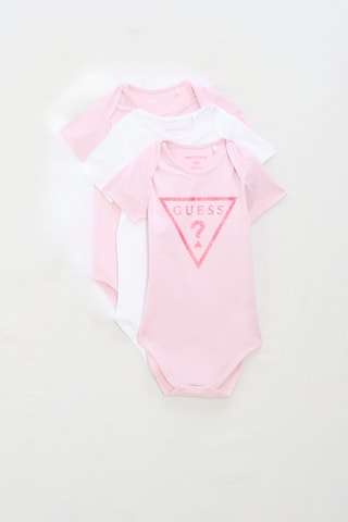 3 bodys - Blanc et rose poudré